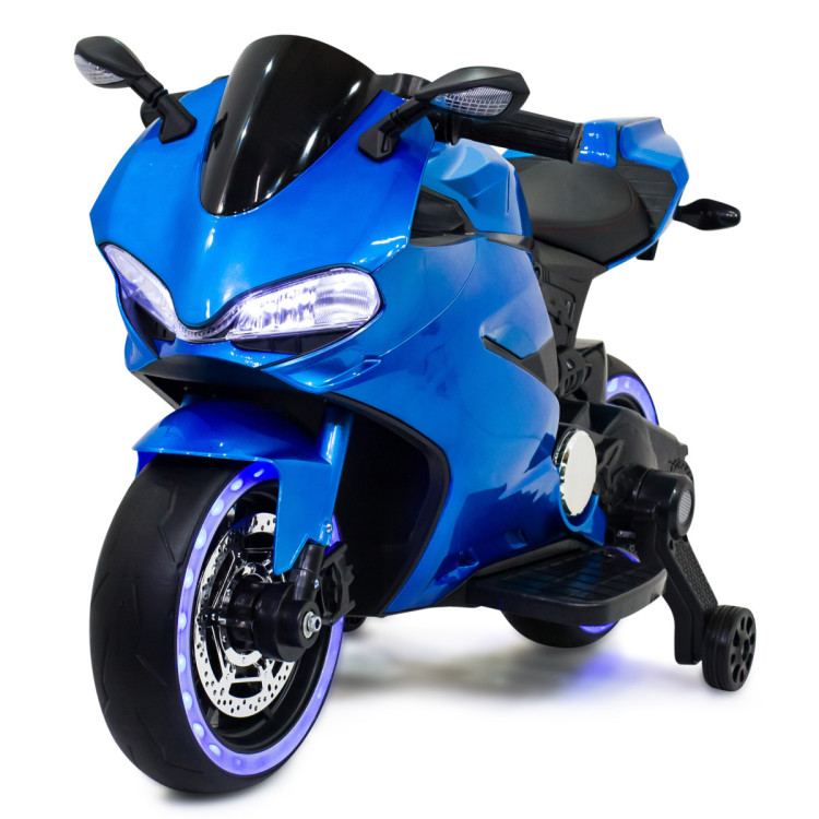 Детский электромотоцикл Ducati Blue (12V, EVA, ручка газа) - FT-1628-SP ...