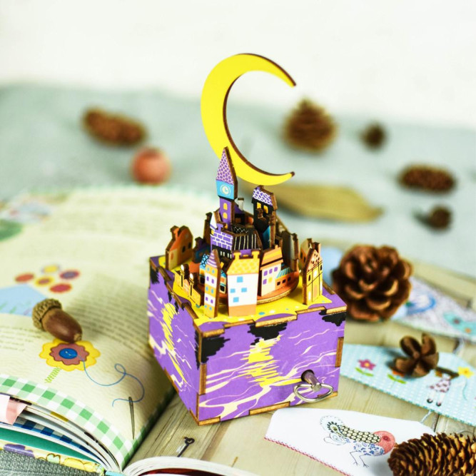 Деревянный 3D конструктор - музыкальная шкатулка Robotime &amp;quot;Midsummer Night’s Dream&amp;quot; - AM306