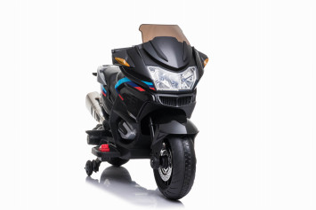 Детский электромотоцикл XMX (черный, EVA, с ручкой газа, 12V) - XMX609-BLACK