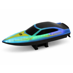 Радиоуправляемый катер (15 км/ч, 25 см, 30 мин, 7 видов подсветки) - HJ825B-BLUE