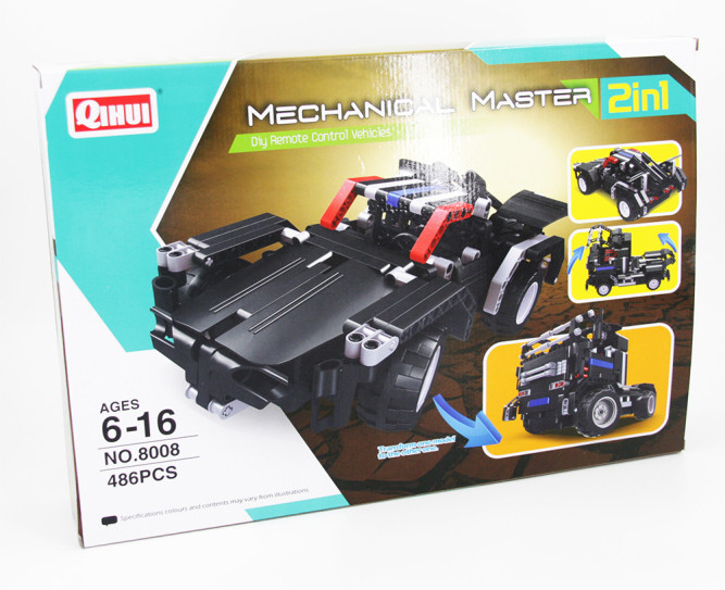 Радиоуправляемый конструктор - грузовик Тягач - 8008