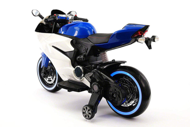 Детский электромотоцикл Ducati 12V - FT-1628-BLUE-WHITE