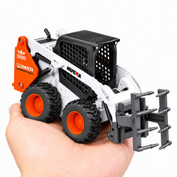 Металлический погрузчик с вертикальным захватом HUI NA TOYS масштаб 1:50 - HN1708