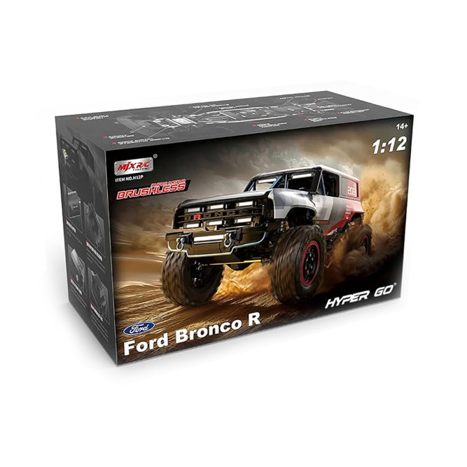 Радиоуправляемый краулер MJX Hyper Go H12P Ford Bronco R Brushless 4WD 1:12 - MJX-H12P