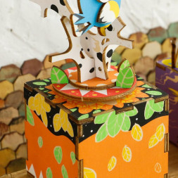 Деревянный 3D конструктор - музыкальная шкатулка Robotime "Song of Bird and Tree" - AM301