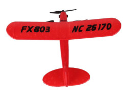 Радиоуправляемый самолет Piper Cub J3 для начинающих 2.4G - FX803-RED