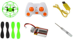 Радиоуправляемый квадрокоптер Helimax Green SkyWalker в сетке - HM1340-GREEN