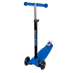Самокат Maxiscoo Junior Трехколесный Детский со Светящимися Колесами, Темно-синий - MSC-J091803