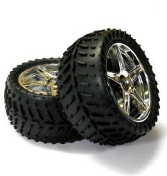 Задние колеса в сборе HSP (06102+06025V) - HSP06026V-SILVER