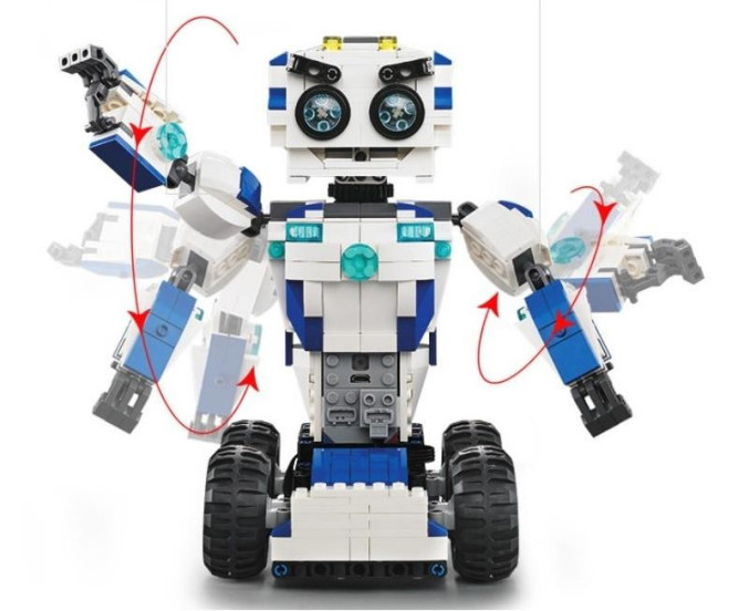 Конструктор радиоуправляемый CADA deTech DADA Роберт (28 см, один двигатель, 606 деталей) - C51028W