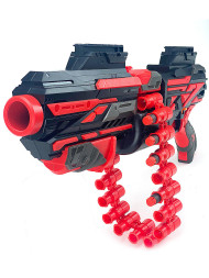 Автоматический бластер Дробовик с обоймой на 20 мягких патронов - FJ843