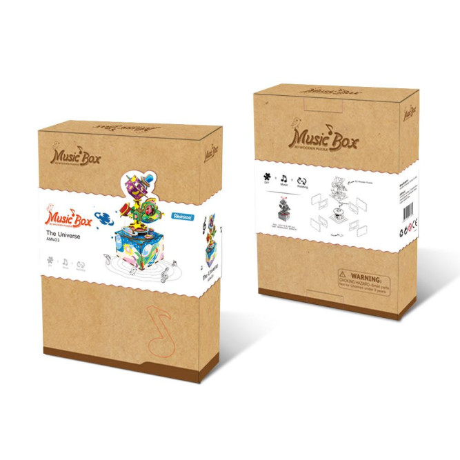 Деревянный 3D конструктор - музыкальная шкатулка Robotime &amp;quot;The Universe&amp;quot; - AM403