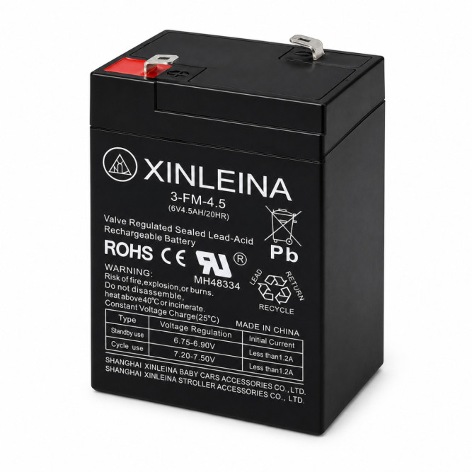 Аккумулятор XINLEINA 6V4.5Ah/20Hr - 3FM4.5