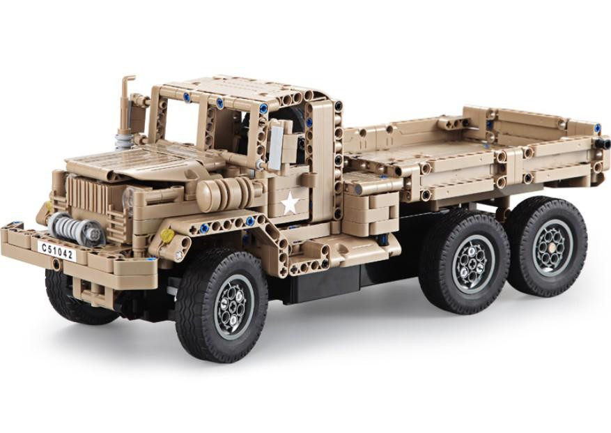 Конструктор радиоуправляемый CADA deTech военный грузовик (38 см, 545 деталей) - C51042W