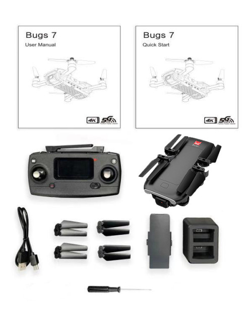 Радиоуправляемый квадрокоптер MJX Bugs 7 4K V2 с сумкой - MJX-B7-V2-BAG