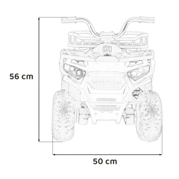 Детский электромобиль квадроцикл X-Robust (красный, 24V, 4WD, пульт, EVA) - XMX651-24V-4WD-RED
