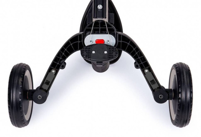 Детский беговел-велосипед 8в1 с крышей и ручкой, черный - TR008C-BLACK