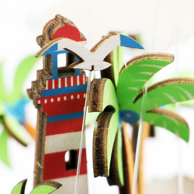 Деревянный 3D конструктор - музыкальная шкатулка Robotime &amp;quot;Vocational Island&amp;quot; - AM407