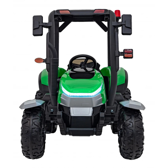 Детский электромобиль трактор с прицепом (зеленый, EVA, пульт, 24V) - BLT-206C-24V-GREEN