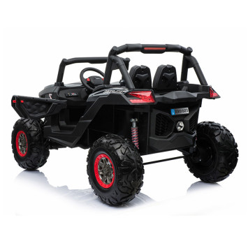 Двухместный полноприводный электромобиль Black Carbon UTV-MX Buggy 12V - XMX603-BLACK-PAINT
