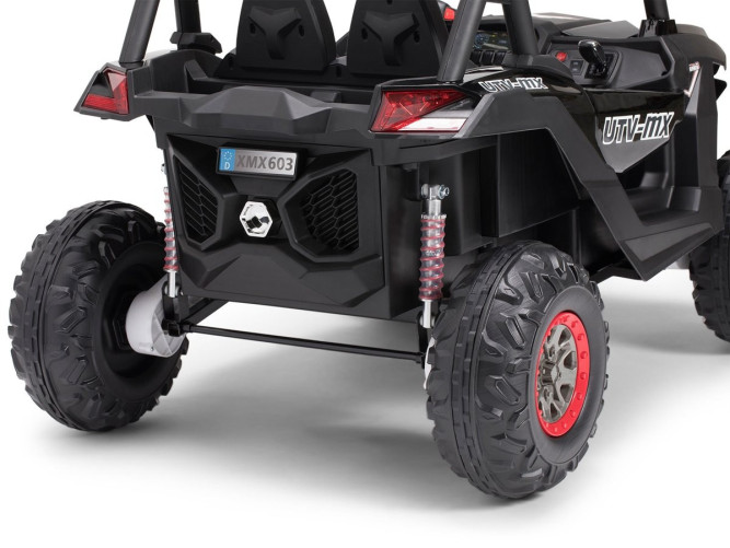 Двухместный полноприводный электромобиль Black Carbon UTV-MX Buggy 12V - XMX603-BLACK-PAINT