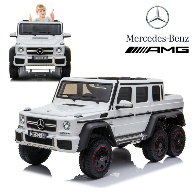Детский электромобиль Merсedes-Benz G63 AMG White 4WD - DMD-318-WHITE