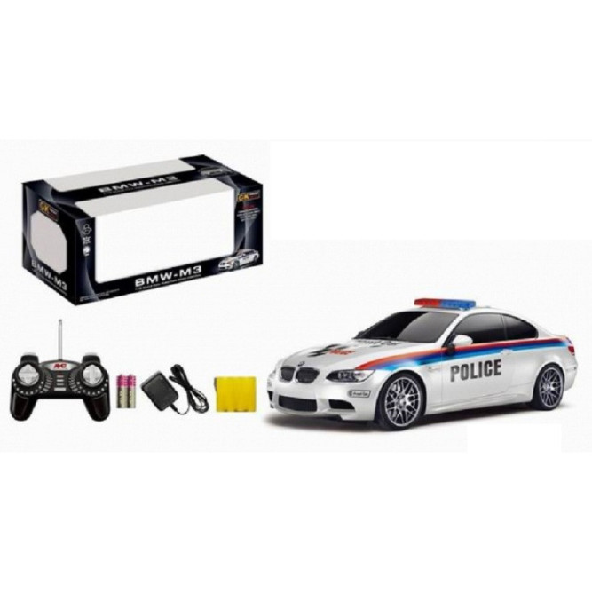 Радиоуправляемая машина GK Racer BMW M3 Coupe POLICE масштаб 1:18 - 866-1803PB-WHITE
