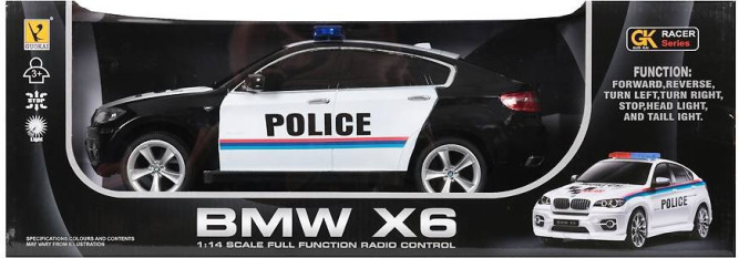 Радиоуправляемая машина GK Racer BMW X6 POLICE масштаб 1:14 - 866-1401PB-BLACK