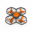 Квадрокоптер Syma X26PRO оранжевый - SYMA-X26PRO-ORANGE