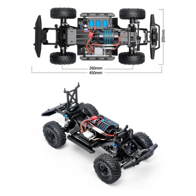 Радиоуправляемый краулер HB Beast Climbing (44 см, 4WD, 1:10) - HB-ZP1008