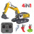 Радиоуправляемый экскаватор 4in1 HUINA с гидравлической системой 1:18 - K5901-100S