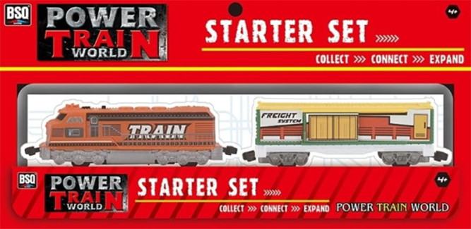 Локомотив и грузовой вагон для железной дороги BSQ - BSQ-2021-3