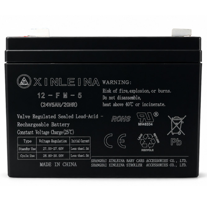 Аккумулятор XINLEINA 24V5Ah/20HR 12-FM-5 - X-12FM5