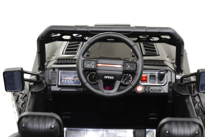 Детский электромобиль джип HL с полным приводом (черный, EVA, 12V) - HL598-4WD-BLACK