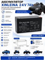 Аккумулятор XINLEINA 24V7Ah/20HR 12-FM-7 - X-12FM7