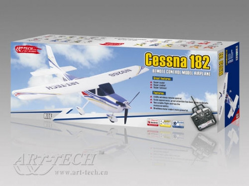 Радиоуправляемый самолет Art-tech Brushless Cessna 182 (400 class EPO) - 2.4G - 21018