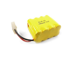 Аккумулятор Ni-Cd 9.6V 1000 mAh (форма ROW, разъем TAMIYA) - NICD-96R-1000-TAMIYA