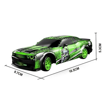 Радиоуправляемая машина для дрифта Dodge (19 см, 15 км/ч, сменные колеса, фишки) - SC24A25
