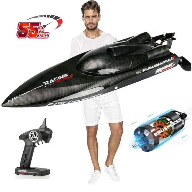 Радиоуправляемый катер с бесколлекторным мотором Feilun FT011 2.4G - FT011