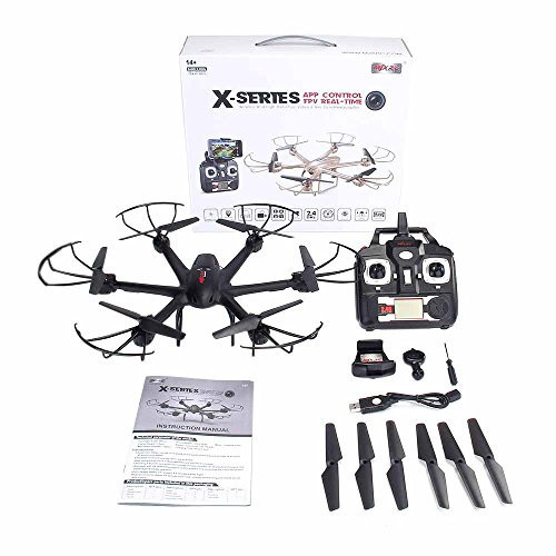 Радиоуправляемый квадрокоптер с барометром MJX X601H-B (черный) FPV 2.4G - X601H-B