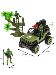 Радиоуправляемый джип Zhorya (стреляет ракетами, солдаты) - ZYB-B3022