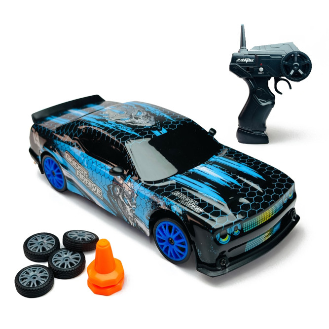 Радиоуправляемая машина для дрифта Dodge (19 см, 15 км/ч, сменные колеса, фишки) - SC24A26