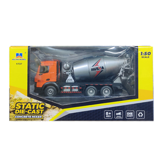 Масштабная модель бетономешалка Huina 1:50 - HN1737-ORANGE