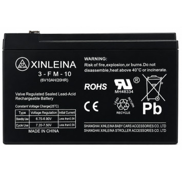 Аккумулятор XINLEINA 6V10Ah/20Hr - X-3FM10