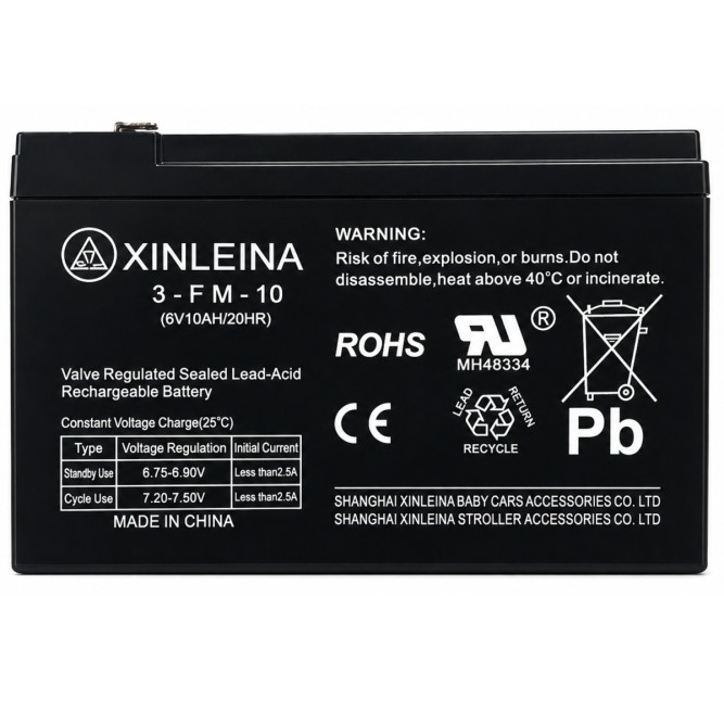 Аккумулятор XINLEINA 6V10Ah/20Hr - X-3FM10