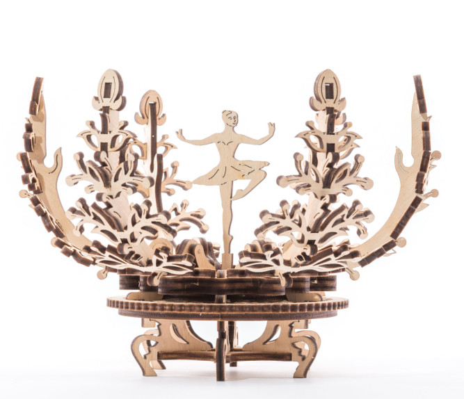 Деревянный 3D конструктор Ugears &amp;quot;Механический цветок&amp;quot; - 70016