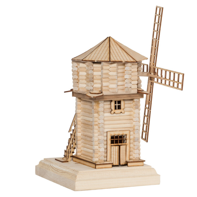 Конструктор из дерева &amp;quot;Мельница&amp;quot; с инструментами - K03N