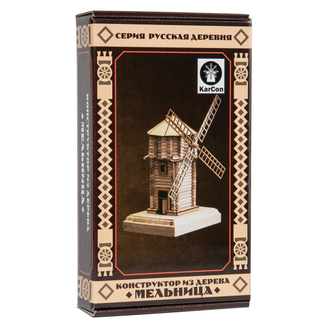 Конструктор из дерева &amp;quot;Мельница&amp;quot; с инструментами - K03N