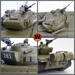 Радиоуправляемый танк Heng Long Russian T-72 1:16 (ИК+Пневмо) 2.4G - 3939-1 V6.0