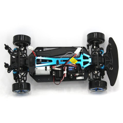 Радиоуправляемый автомобиль для дрифта HSP Flying Fish 1 LED фары 4WD 1:10 2.4G - 94123T-12340-BL